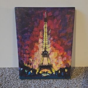 Vibrant Eiffel Tower Canvas Art
